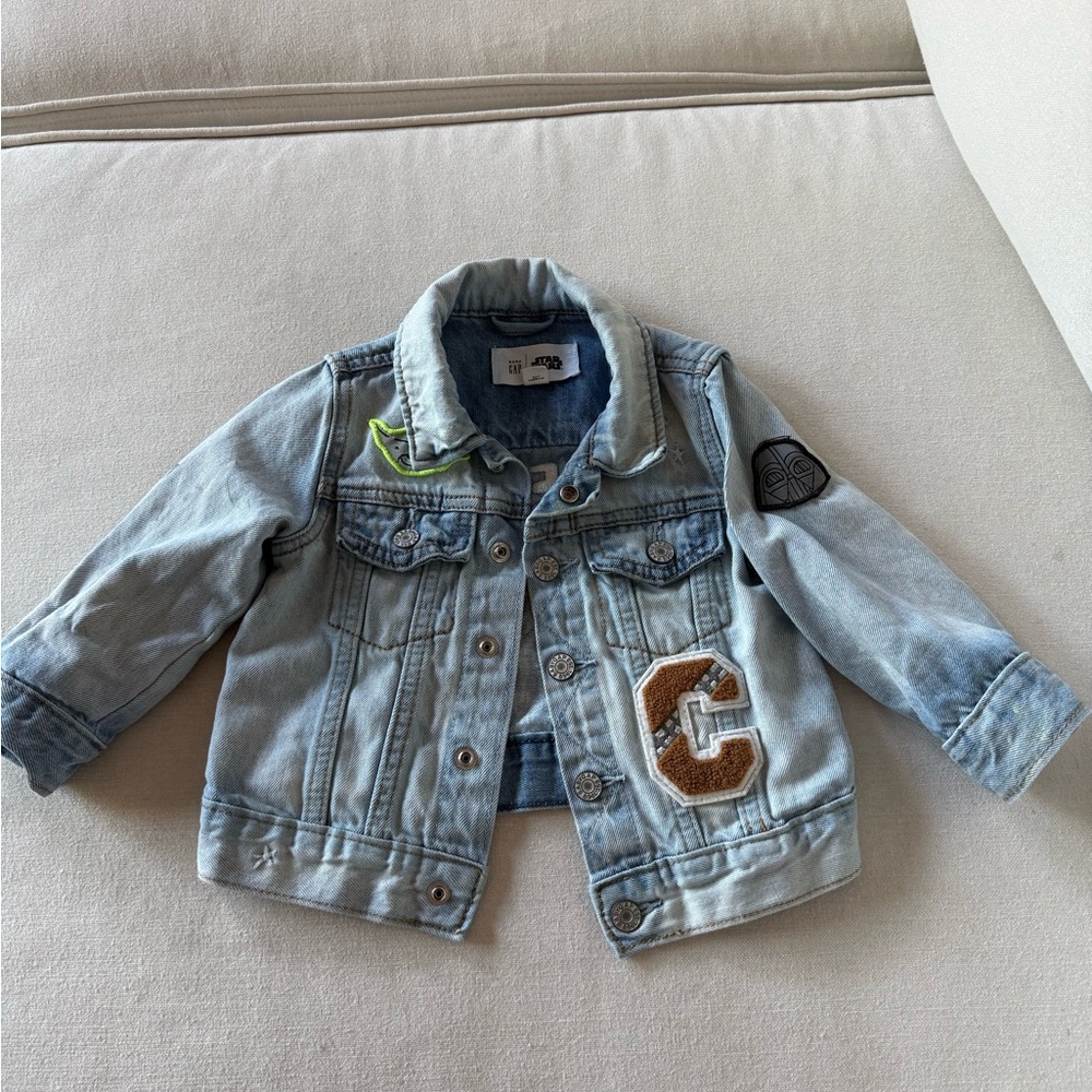 Baby Gap Future Jedi Star Wars denim jacket, size 12-18 months